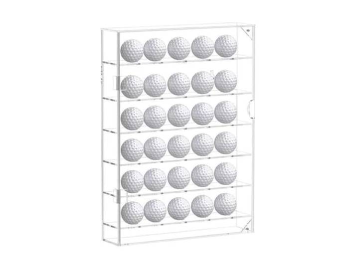 LPATEBCVU Geeignet for 20 Und 30 Golfball-Vitrinen Wandmontierte Vitrinen, Regale, Golfschläger-Vitrinen(30 holes)