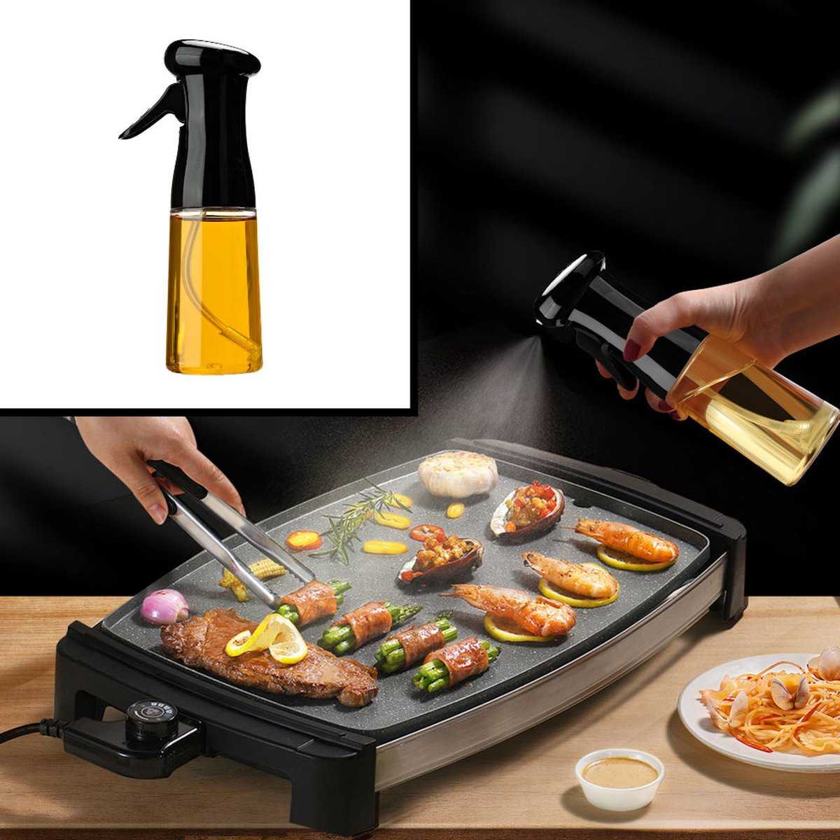 Olijfolie Sprayer Zwart - 210 ml