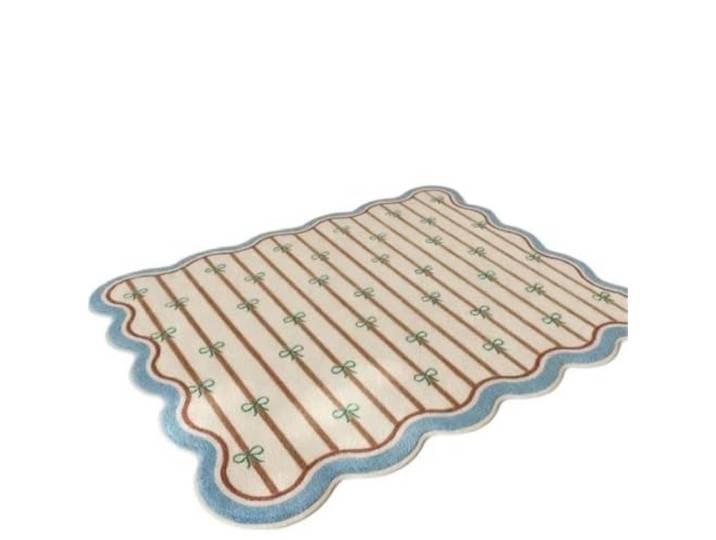 EnxJire Unregelmäßig geformter Schlafzimmerdekor-Teppich Großflächige Teppiche, flauschige weiche Nachttisch-Bodenmatte, dicker Plüsch-Garderobenteppich(P,180x280cm)