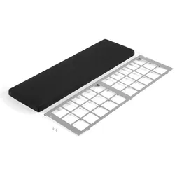 NOVY 662400 - Recirculatiekit Vlakscherm 60 - 661/662/663, Dunstfilter, Schwarz, Grau
