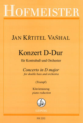 Friedrich Hofmeister Verlag Vanhal Konzert Kontrabass