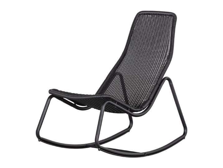 WOOOD Schaukelstuhl Retro Tom Outdoor Metallgestell