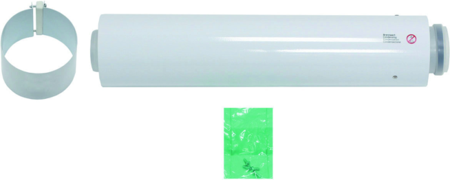 Vaillant Verlängerung 0,5m Ø 60/100 PP 303902 starr, inkl. Verbindungsschelle