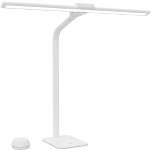 Unilux Schreibtischlampe Strata Base, weiß, LED, dimmbar, 2040 Lumen, warm- bis tageslichtweiß