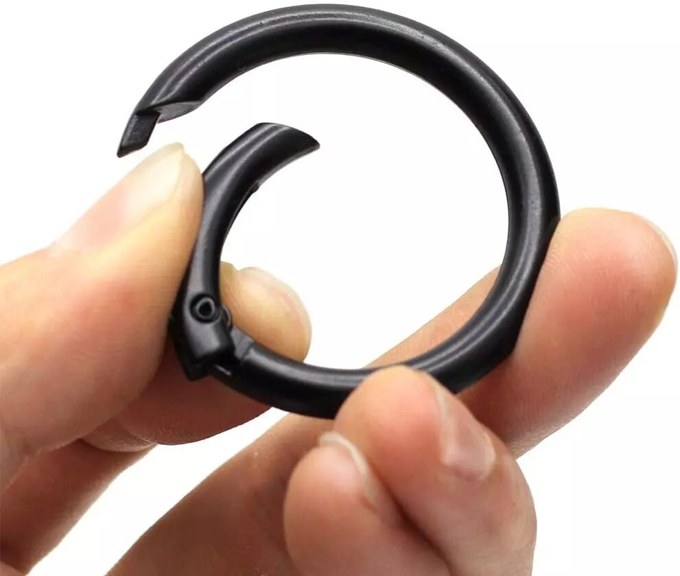 INF Rundkarabiner / öffnungsbare Ringe 15er-Pack