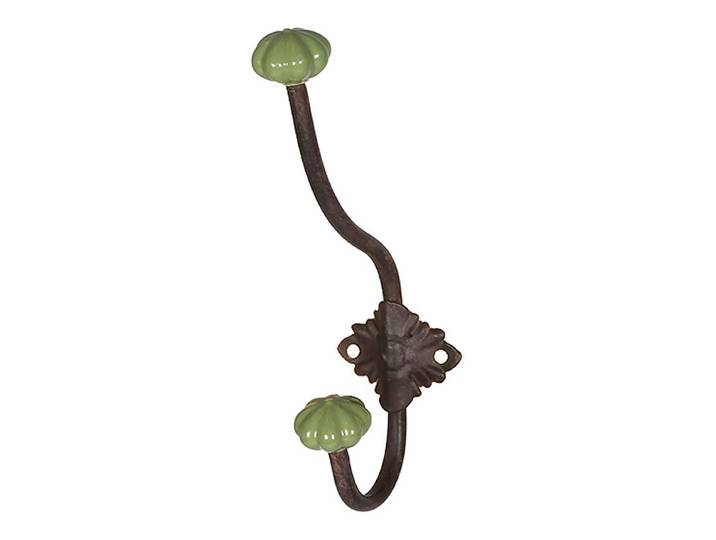 Patère Ansis 5 x 23 x 8cm Vert/Marron/Vert