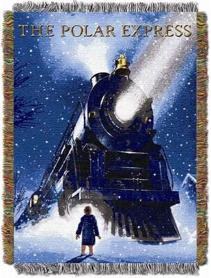 Northwest Warner Brothers Polar Express Engine Wonder Tapestry Throw Blanket