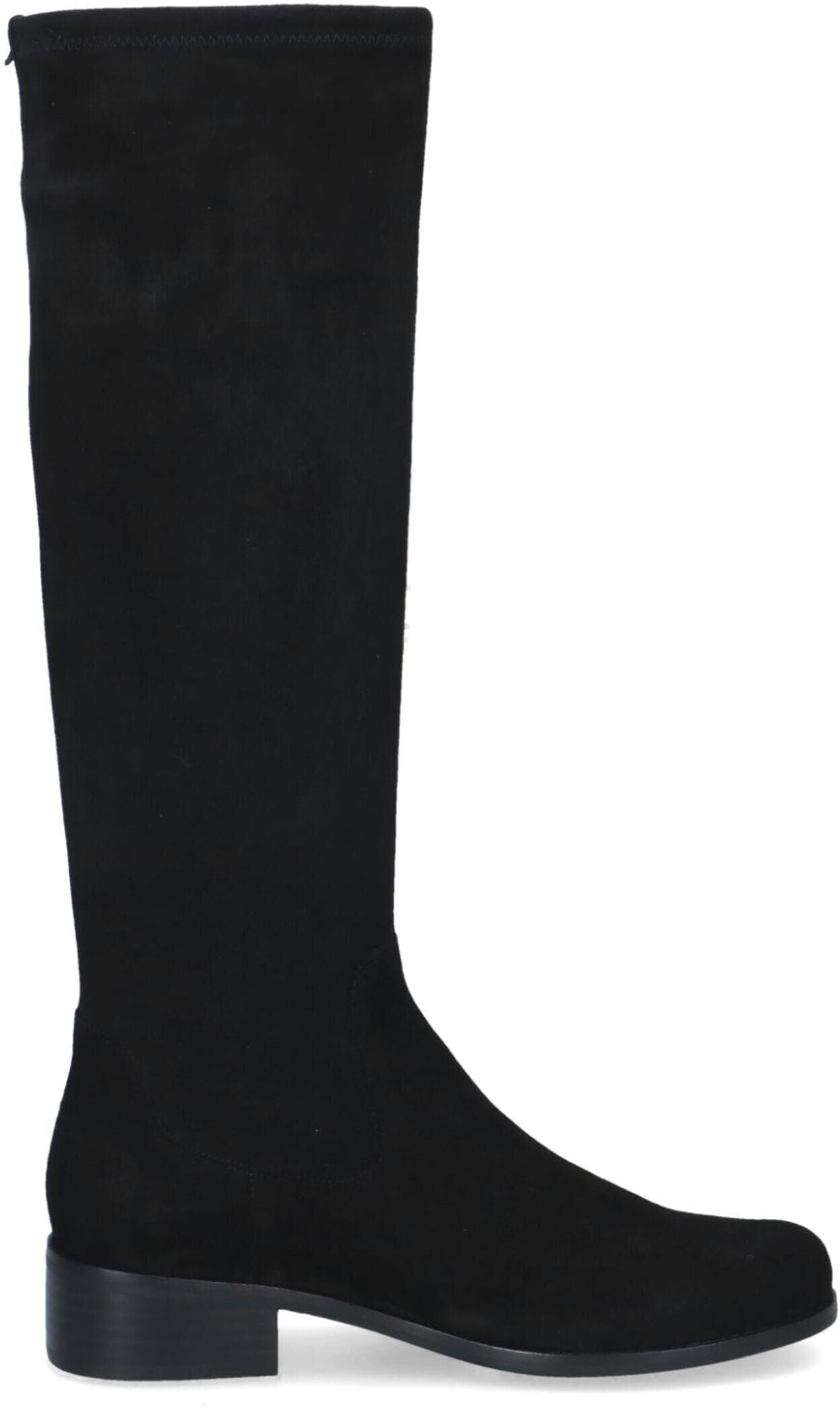 Stiefel PETER KAISER "Peter Kaiser Stiefel Veloursleder", Damen, Gr. 37,5, schwarz, Veloursleder, Schuhe Stiefel