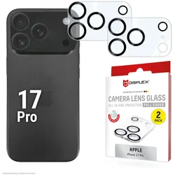 DISPLEX Full Cover Camera Lens Glass, Apple iPhone 17 Pro (2 Stück)