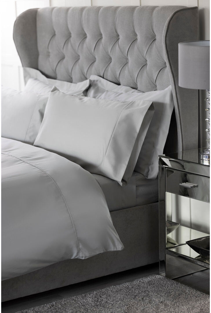 Belledorm Bamboo Collection Sateen Flat Sheet Platinum Kingsize (5')