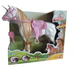 Spielpferd mit beweglichem Hals und Sound – 35 cm