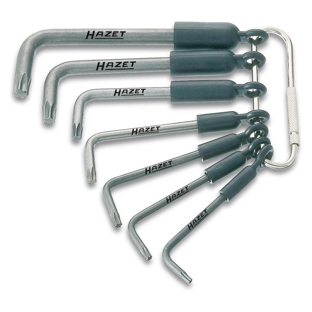 Hazet Winkelschraubendreher Satz 2115-T/7R Innen TORX Profil T8 T10 T15 T20 T25 T30 ... (2115-T/7R)