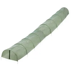 Relaxdays Folientunnel PE 7 m Dunkelgrün