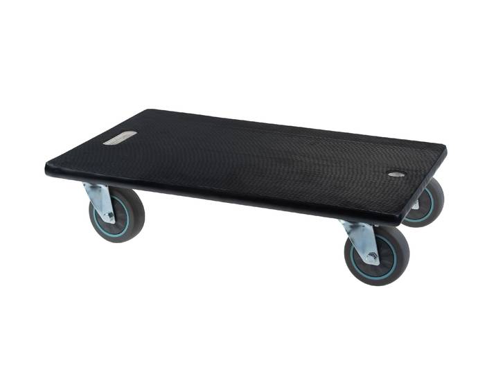 Transportwagen STRUCT 300 kg , schwarz, B:40cm H:14cm L:60cm, Transportwagen, Transportwagen