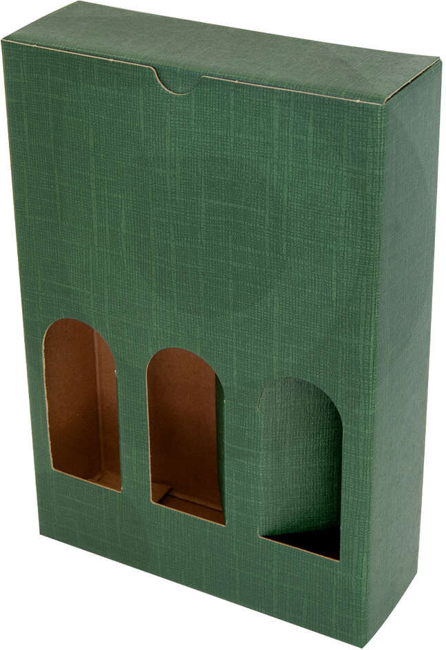 Polsinelli Valigetta Petit per bottiglie verde 3 posti - 240h (10 pezzi