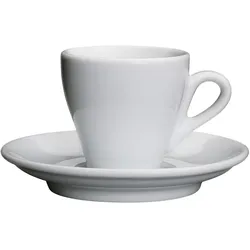 6x Cilio, Tasse, Espressotasse 'Milano' mit Untertasse (50 ml, 1x)
