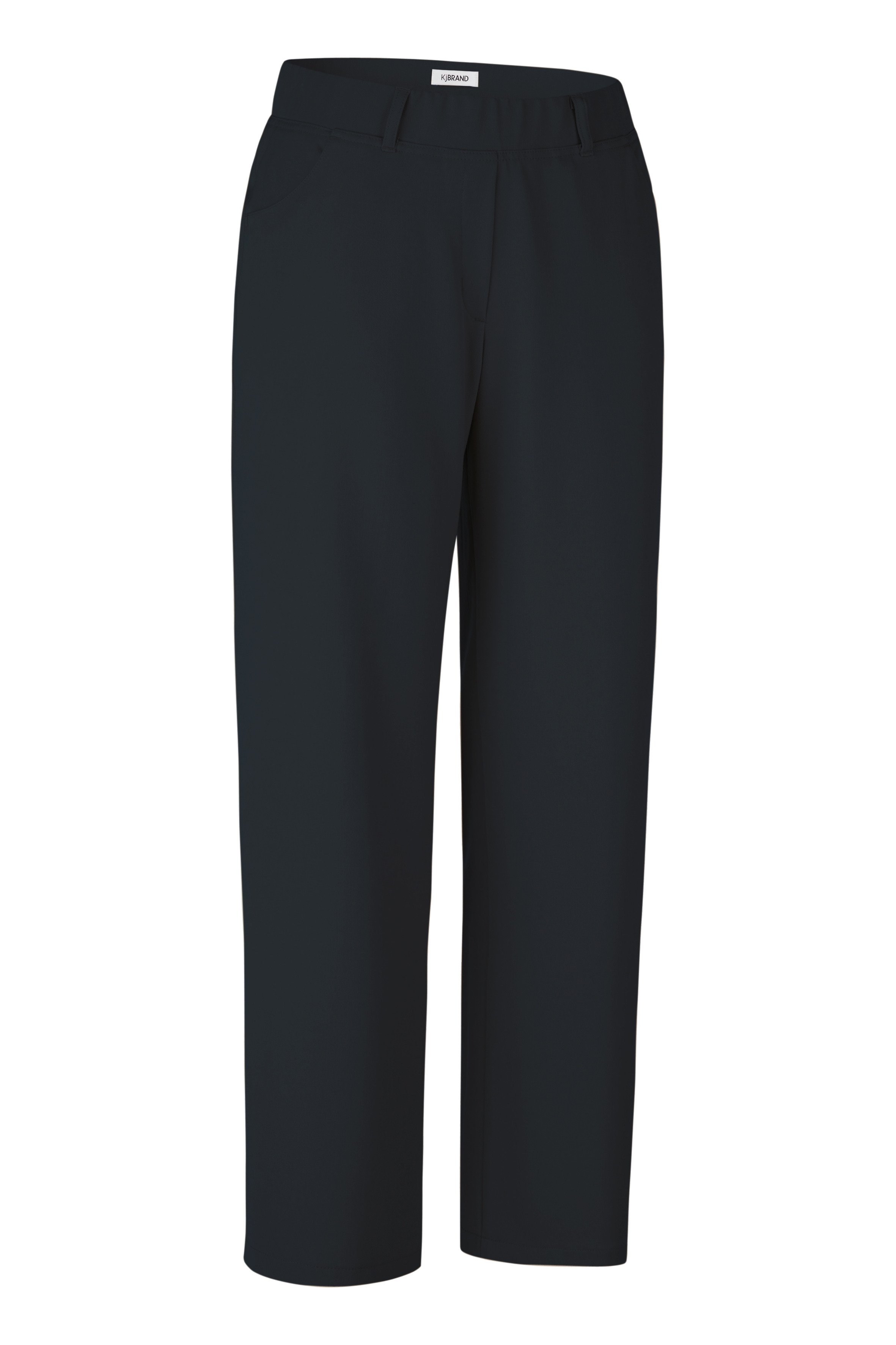 Marlene-Hose KJBRAND, Damen, Gr. 50, N-Gr, schwarz, Web, Obermaterial: 63% Polyester, 35% Viskose, 2% Elasthan, unifarben, figurumspielend normal, Hosen Marlene-Hose, mit Taschen schwarz 50, N-Gr