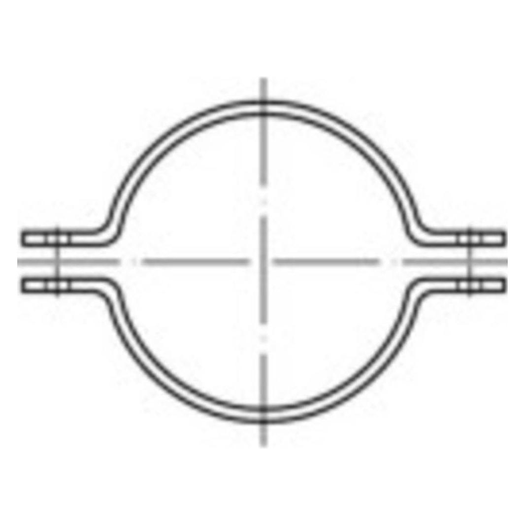 Toolcraft Rohrschellen-Hälften (5 Stk.) (TO-9989853)