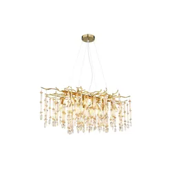 Globo Lighting Luster   , gold , Maße (cm): B: 60 H: 120