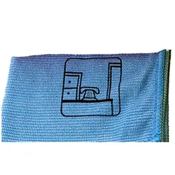 Microfasertuch Rezi Noppy Profi bedruckt 40x40 cm blau universell einsetzbares Noppentuch, mit Schlingenstruktur