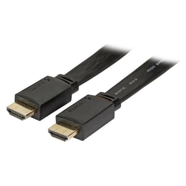 Tecline High Speed HDMI-Kabel mit Ethernet, vergoldet, HDMI St. A / St. A, weiß, 1,0 m Hochwertig (1 m) (K7901.1)