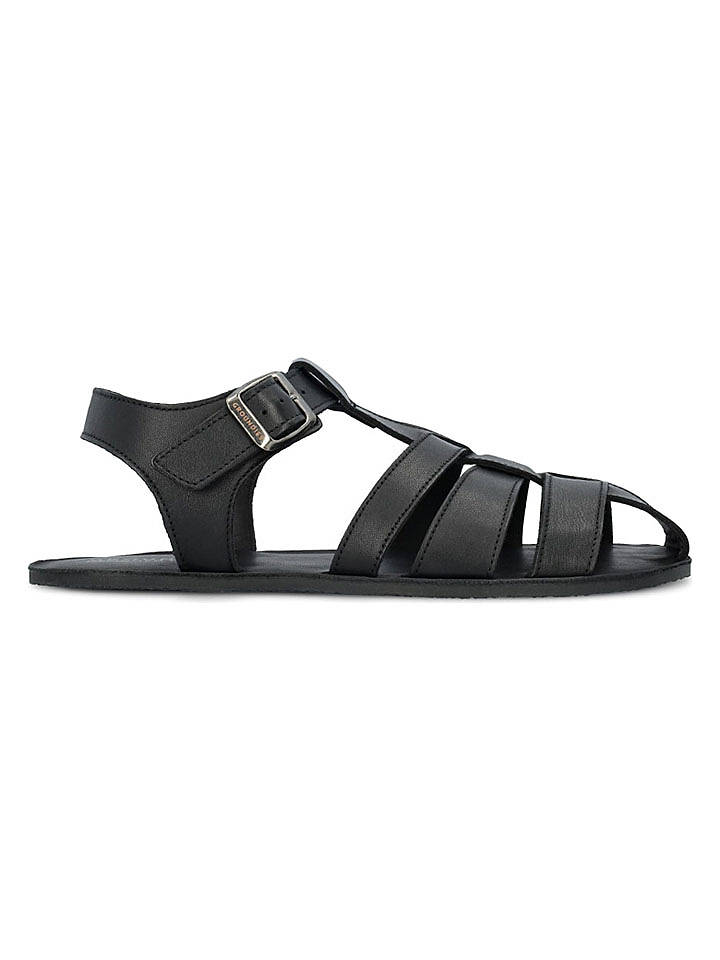 Groundies Leder-Barfußschuhe "Catania" in Schwarz - 45