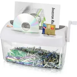 Peach PS300-21 Aktenvernichter Kreuzschreddern 21,6 cm Transparent, Weiß