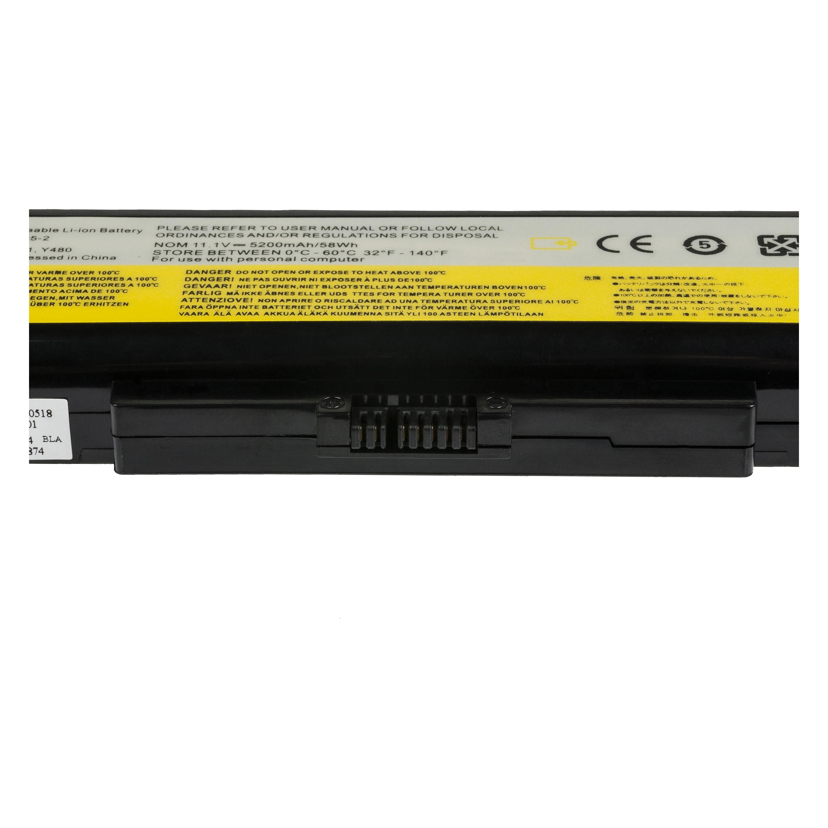 GreenCell PRO Laptop Battery for Lenovo Y480 V480 Y580 - 11.1V - 5200mAh (6 Zellen, 5200 mAh) (LE34PRO)