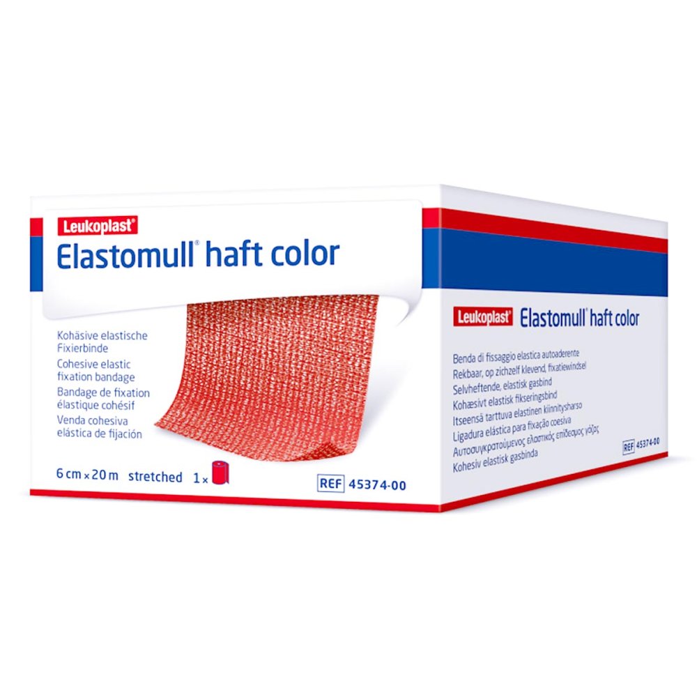 BSN medical GmbH Elastomull haft color 10 cmx20 m Fixierbinde rot 01412590