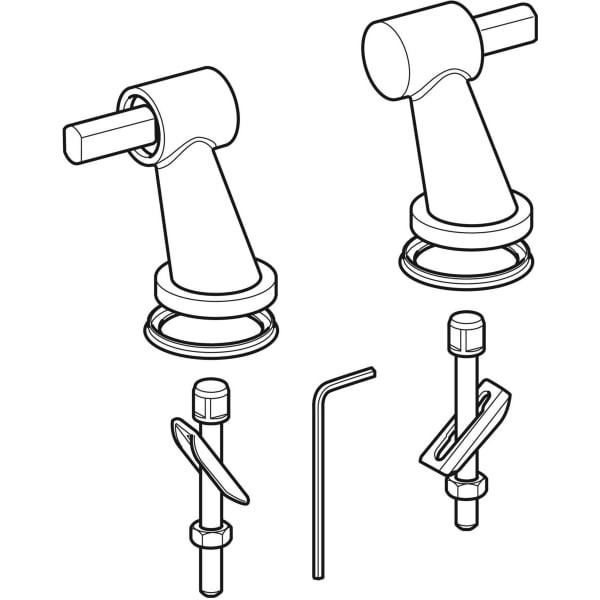 Geberit Scharnier chrom (1 Paar) 598036000