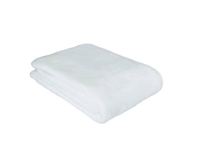 Wohndecke ESKIMO Cashmina , weiss (weiß), B:150cm L:200cm, Polyester, Wohndecken, Wohndecke