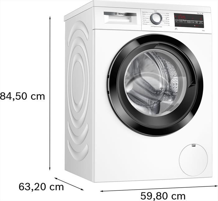 Bosch Lavatrice Serie 6 Wuu28t29ii 9kg 1400g/m Classe A-bianco
