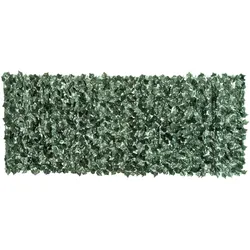 KÜNSTLICHE Hecke Sichtschutz, Gartenzaun mit Künstlichen Blättern 2,4x1m