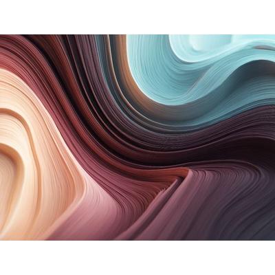 CALVENDO Puzzle Fließende Linien, abstrakte Wellen in Pastelltönen | 1000 Teile Lege-Größe 64x48cm Foto-Puzzle für glückliche Stunden, Sonstige von ,