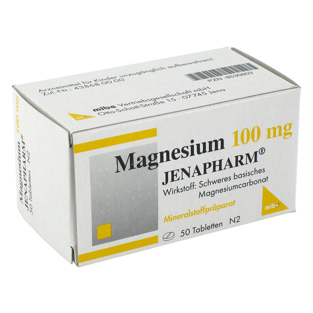 MIBE GmbH Arzneimittel Magnesium 100 mg Jenapharm Tabletten 08530803