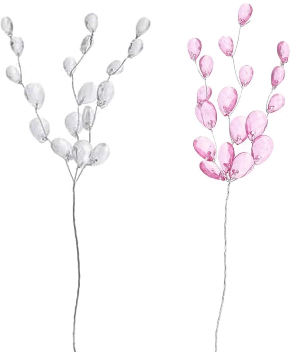 Dailygoods Bloemtakken 20 stuks - Transparant acryl - Decoratie voor bruiloft en feest