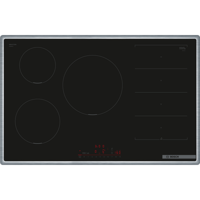 BOSCH Induktions-Kochfeld "PXV845HC1E", schwarz, B:80,2cm H:5,5cm T:51,3cm, Kochfelder, DirectSelect für einfachen Bedienkomfort, umlaufender Rahmen