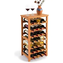 Relaxdays, Weinregal, Weinregal (28 Flaschen, 47 x 26 x 94 cm)