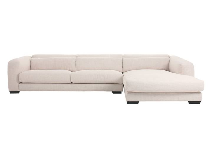 Dolce Ecksofa Extra Large – Rechtsseitig - Naturleinen