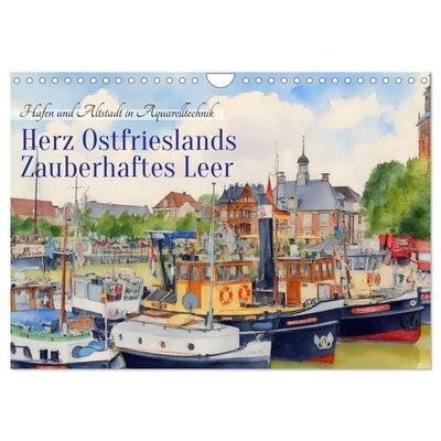Herz Ostfrieslands - Zauberhaftes Leer (Wandkalender 2027 DIN A4 quer), CALVENDO Monatskalender