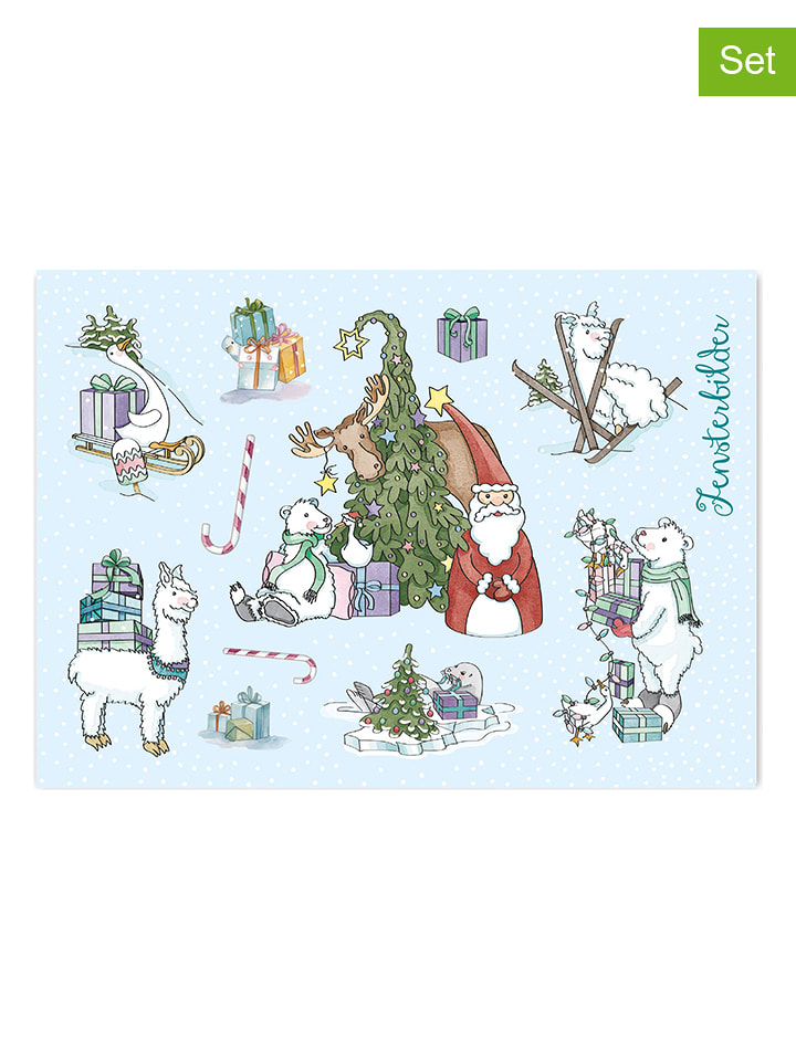 Lutz Mauder 2er-Set: Fensterfolien "Weihnachtszauber" - ab 3 Jahren - onesize