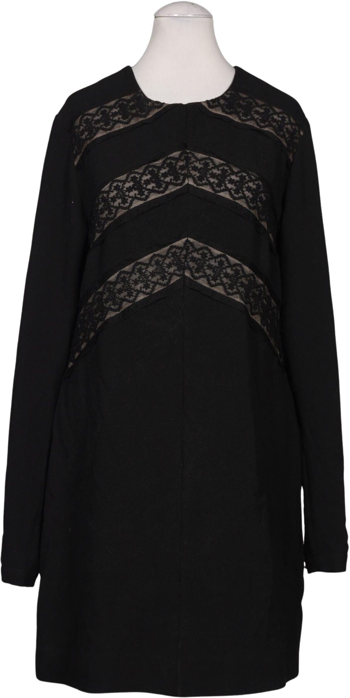 Second Hand Einzelstücke Damen Kleid, Schwarz, Gr. EU 36, Synthetik / Elasthan / Seide - Second Hand