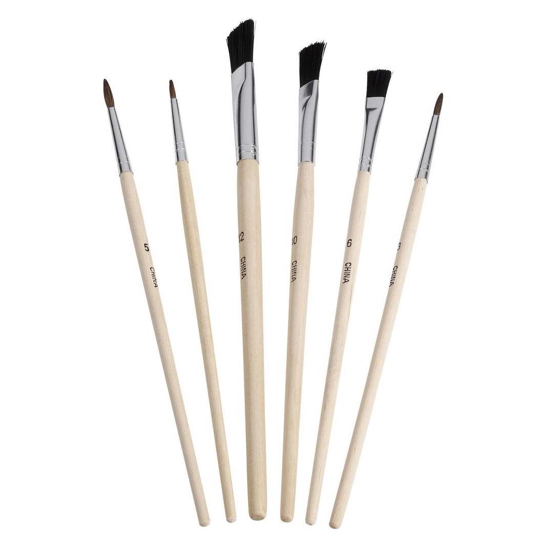 Zahn Pinsel Modellbau-Pinsel Feinhaar 6tei (12 mm) (E10710-21)