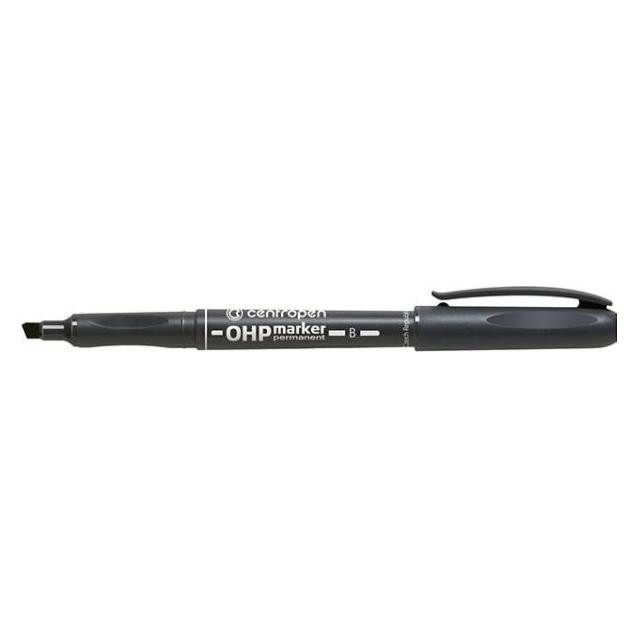 Centropen Marker 2638, schwarz, 10stk, 1.3mm, Alkoholfbasis, Preis pro Stück (10x) (626380112)