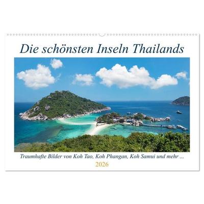 Die schönsten Inseln Thailands (Wandkalender 2026 DIN A2 quer), CALVENDO Monatskalender