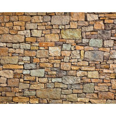 Fototapete PAPERMOON "Stone Wall", bunt, B:2m L:1,49m, Vlies, Tapeten