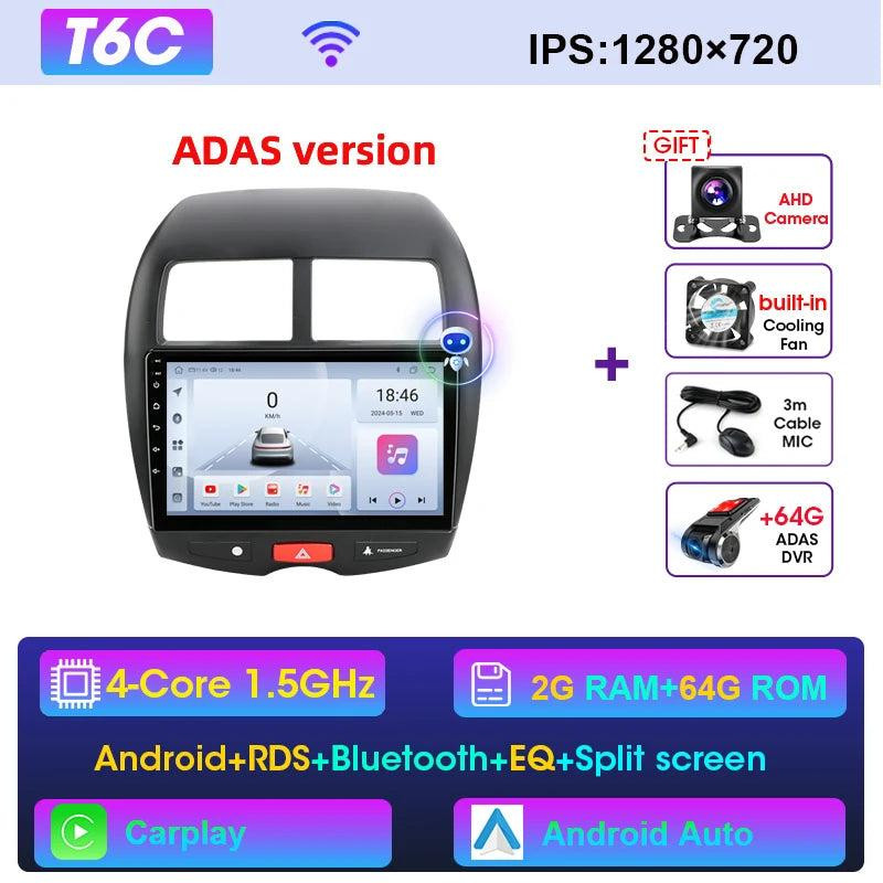 Selius 2Din Android Autoradio met 10 Inch Touchscreen en Navigatiesysteem