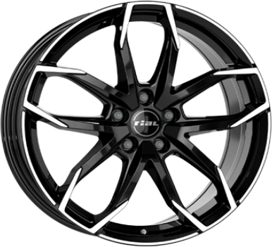 Rial Lucca Diamond Black 8x19 ET 33 5/110 Alufelge Schwarz