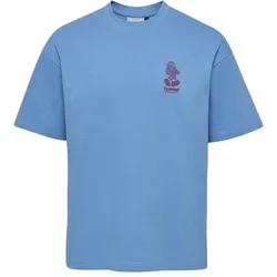 hummel, Unisex, Sportshirt, hmlLOOSE T-SHIRT S/S BEES STADIUM (S), Blau