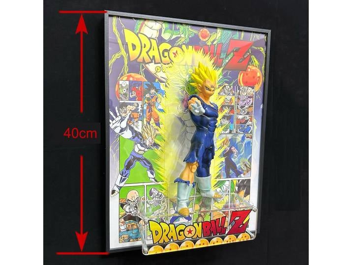 Affiche d'art de figure d'anime de Dragon Ball Vegeta Goku, peinture de qualité HD, art mural, affiches rétro, coutumes décoratives pour la maison, 40x30cm
